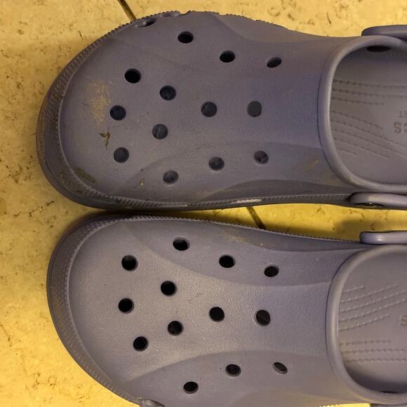 Crocs Sz 11 Baya Platform Clogs Purple Slip On Sandals Waterproof Casual Shoes - Picture 8 of 11